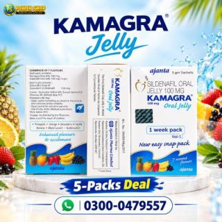 Kamagra Oral Jelly Pack Price In Pakistan 5 Boxes 35 Sachets Ajanta Pharma - Power Shop