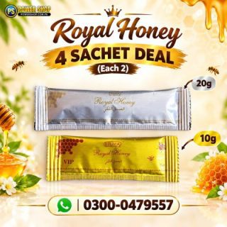 VIP Royal Honey Price In Pakistan 4 Sachets Combination Pack - Power Shop